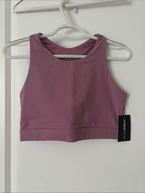FORAYSPORT High-Neck Sports Bra in orchid mist
